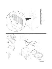System parts for Kenmore Freestanding Freezer 253.280938010 (253280938010, 253 280938010) from AppliancePartsPros.com