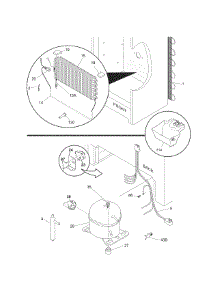 System parts for Kenmore Freezer 253.28262800 (25328262800, 253 28262800) from AppliancePartsPros.com
