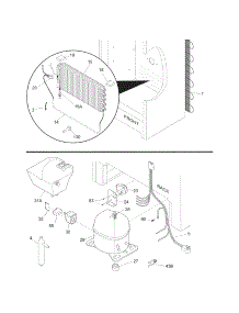 System parts for Kenmore Freezer 253.28262803 (25328262803, 253 28262803) from AppliancePartsPros.com