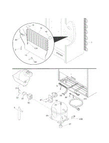 System parts for Kenmore Freezer 253.28262805 (25328262805, 253 28262805) from AppliancePartsPros.com