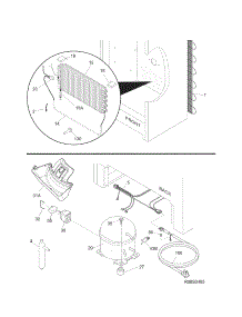 System parts for Kenmore Freezer 253.28432806 (25328432806, 253 28432806) from AppliancePartsPros.com
