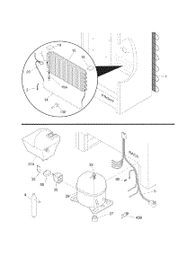 System parts for Kenmore Freezer 253.28452805 (25328452805, 253 28452805) from AppliancePartsPros.com
