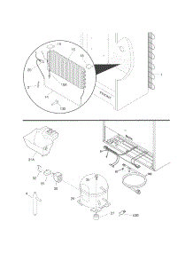 System parts for Kenmore Freezer 253.28452807 (25328452807, 253 28452807) from AppliancePartsPros.com