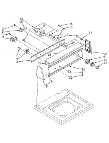 Console Panel parts for Kenmore Washer 110.82427310 (11082427310, 110 82427310) from AppliancePartsPros.com