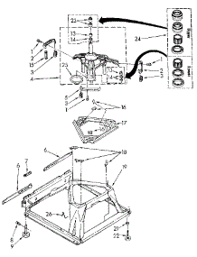 Machine Base parts for Kenmore Washer 110.82427310 (11082427310, 110 82427310) from AppliancePartsPros.com