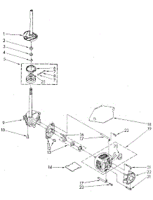 Brake, Clutch, Gearcase, Motor And Pump parts for Kenmore Washer 110.82427330 (11082427330, 110 82427330) from AppliancePartsPros.com