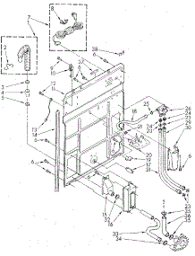 Rear Panel parts for Kenmore Washer 110.82427620 (11082427620, 110 82427620) from AppliancePartsPros.com