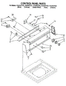 Control Panel parts for Kenmore Washer 110.82427740 (11082427740, 110 82427740) from AppliancePartsPros.com