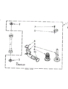 Miscellaneous Parts parts for Kenmore Washer 110.82441600 (11082441600, 110 82441600) from AppliancePartsPros.com