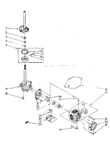 Brake, Clutch, Gearcase, Motor And Pump Parts parts for Kenmore Washer 110.82467110 (11082467110, 110 82467110) from AppliancePartsPros.com