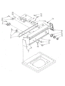 Console parts for Kenmore Washer 110.82467120 (11082467120, 110 82467120) from AppliancePartsPros.com