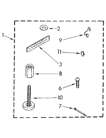 Miscellaneous parts for Kenmore Washer 110.82467130 (11082467130, 110 82467130) from AppliancePartsPros.com