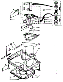 Machine Base Parts parts for Kenmore Washer 110.82467300 (11082467300, 110 82467300) from AppliancePartsPros.com
