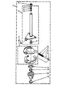 Brake And Drive Tube parts for Kenmore Washer 110.82467300 (11082467300, 110 82467300) from AppliancePartsPros.com