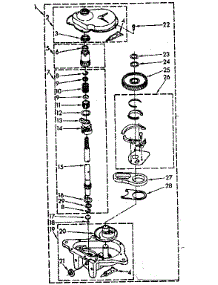 Gearcase Parts parts for Kenmore Washer 110.82467300 (11082467300, 110 82467300) from AppliancePartsPros.com