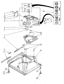 Machine Base parts for Kenmore Washer 110.82467320 (11082467320, 110 82467320) from AppliancePartsPros.com