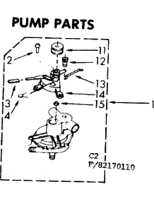 Pump Parts parts for Kenmore Washer 110.82170810 (11082170810, 110 82170810) from AppliancePartsPros.com