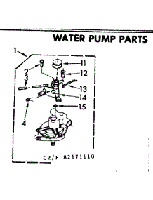 Water Pump Parts parts for Kenmore Washer 110.82171410 (11082171410, 110 82171410) from AppliancePartsPros.com