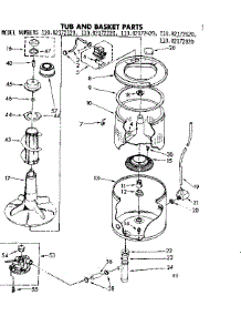 Tub And Basket Parts parts for Kenmore Washer 110.82172220 (11082172220, 110 82172220) from AppliancePartsPros.com