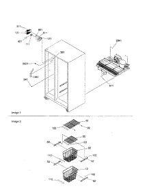 Freezer Lights And Shelves parts for Kenmore Refrigerator 596.50394001 (59650394001, 596 50394001) from AppliancePartsPros.com