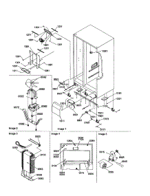 Evaporator, Drain And Rollers parts for Kenmore Refrigerator 596.50394990 (59650394990, 596 50394990) from AppliancePartsPros.com