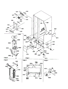Evaporator / Drain / Rollers parts for Kenmore Refrigerator 596.50692000 (59650692000, 596 50692000) from AppliancePartsPros.com