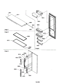 Refrigerator Door Trim / Door Handles parts for Kenmore Refrigerator 596.50694000 (59650694000, 596 50694000) from AppliancePartsPros.com
