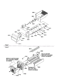 Ice Bucket Auger / Ice Maker parts for Kenmore Refrigerator 596.50694000 (59650694000, 596 50694000) from AppliancePartsPros.com