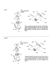 Evaporator Fan Shroud / Motor parts for Kenmore Refrigerator 596.50699001 (59650699001, 596 50699001) from AppliancePartsPros.com