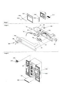 Facade Dispenser / Elec Bracket parts for Kenmore Refrigerator 596.50699001 (59650699001, 596 50699001) from AppliancePartsPros.com