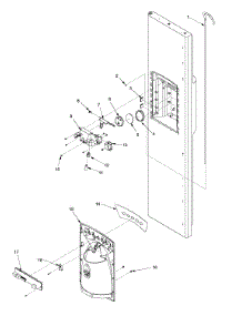 Fz Door And Facade parts for Kenmore Refrigerator 596.52672201 (59652672201, 596 52672201) from AppliancePartsPros.com