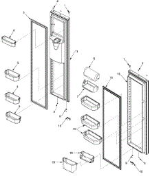 Ref / Fz Door And Shelf parts for Kenmore Refrigerator 596.52672202 (59652672202, 596 52672202) from AppliancePartsPros.com