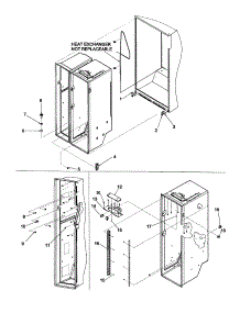 Cabinet Parts parts for Kenmore Refrigerator 596.52674200 (59652674200, 596 52674200) from AppliancePartsPros.com
