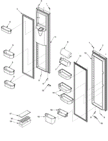 Ref / Fz Door And Shelf parts for Kenmore Refrigerator 596.52674201 (59652674201, 596 52674201) from AppliancePartsPros.com