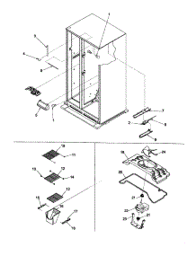 Freezer Shelving, Ref Lights, & Filter parts for Kenmore Refrigerator 596.52679200 (59652679200, 596 52679200) from AppliancePartsPros.com