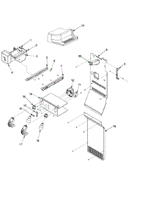 Lights And Ice Maker parts for Kenmore Refrigerator 596.52679202 (59652679202, 596 52679202) from AppliancePartsPros.com
