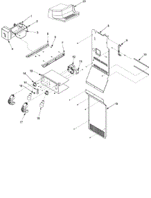 Lights And Ice Maker parts for Kenmore Refrigerator 596.53462301 (59653462301, 596 53462301) from AppliancePartsPros.com