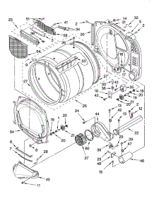 Bulkhead Parts parts for Kenmore Dryer 110.97581601 (11097581601, 110 97581601) from AppliancePartsPros.com