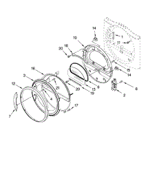 Door Parts, Optional Parts (Not Included) parts for Kenmore Dryer 110.97582601 (11097582601, 110 97582601) from AppliancePartsPros.com