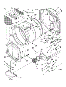 Bulkhead Parts parts for Kenmore Dryer 110.97582601 (11097582601, 110 97582601) from AppliancePartsPros.com