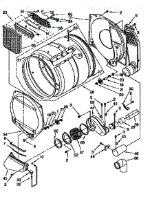 Bulkhead parts for Kenmore Dryer 110.97583220 (11097583220, 110 97583220) from AppliancePartsPros.com