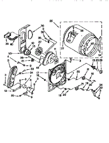 Bulkhead parts for Kenmore Dryer 110.97585410 (11097585410, 110 97585410) from AppliancePartsPros.com