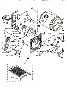 Bulkhead parts for Kenmore Dryer 110.97586410 (11097586410, 110 97586410) from AppliancePartsPros.com