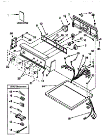 Top And Console parts for Kenmore Dryer 110.97588200 (11097588200, 110 97588200) from AppliancePartsPros.com