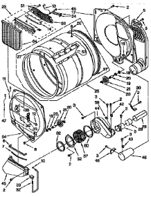 Bulkhead parts for Kenmore Dryer 110.97588410 (11097588410, 110 97588410) from AppliancePartsPros.com