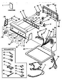 Top And Console parts for Kenmore Dryer 110.97589410 (11097589410, 110 97589410) from AppliancePartsPros.com