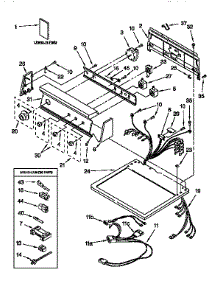 Top And Console parts for Kenmore Dryer 110.97589840 (11097589840, 110 97589840) from AppliancePartsPros.com