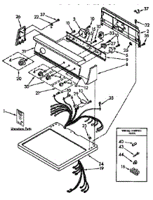 Top And Console Parts parts for Kenmore Dryer 110.97590100 (11097590100, 110 97590100) from AppliancePartsPros.com