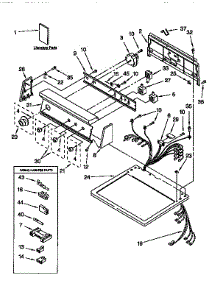 Top & Console parts for Kenmore Dryer 110.97590130 (11097590130, 110 97590130) from AppliancePartsPros.com