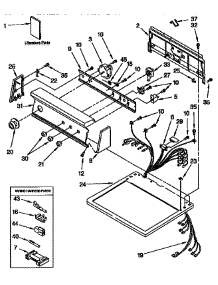 Top And Console Parts parts for Kenmore Dryer 110.97591410 (11097591410, 110 97591410) from AppliancePartsPros.com